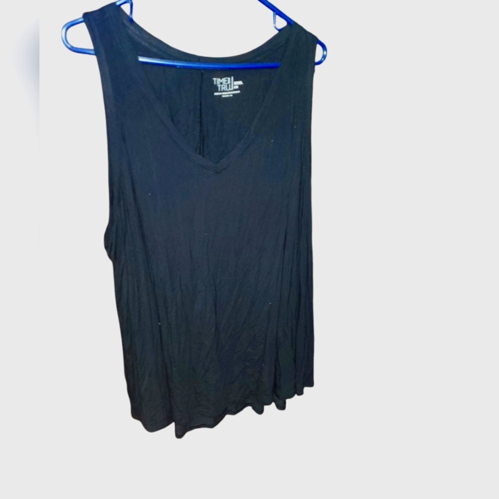 Time & Tru Black tank top XXXL 22